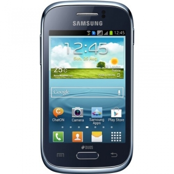 Telefon Mobil Samsung Galaxy Young S6312 Duos blue-grey Dual SIM Cortex A5 1 GHz memorie interna 4GB Camera Foto 3MPx Android v4.1 SAMS6312DB