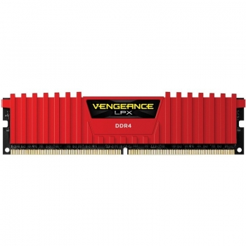 Memorie RAM Corsair Vengeance LPX Red 8GB DDR3 2666MHz CL16 CMK8GX4M1A2666C16R