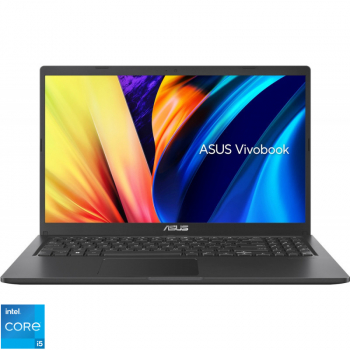 Laptop ASUS VivoBook 15 X1500EA cu procesor Intel® Core™ i5-1135G7 pana la 4.20 GHz, 15.6'', FHD, 8GB DDR4, 512GB SSD, Intel Iris Xe, No OS, Indie Black