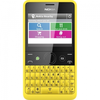 Telefon Mobil Nokia Asha 210 Yellow tastatura qwerty NOK210SYLW