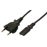Power Cord, Euro - Euro8, black, 1,80m