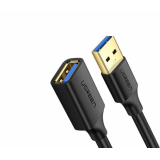 Cablu USB Ugreen prelungitor, US129 USB (T) to USB (M), 5m, negru, 90722