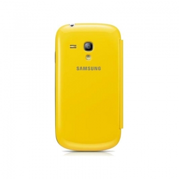 Husa Samsung Flip Cover pentru i8190 Galaxy S III Mini Yellow EFC-1M7FYEGSTD