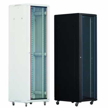 Rack Server Xcab XCAB-22U6080S 22U 19" 600x800mm usa fata sticla securizata cu montura metalica, usa spate metal