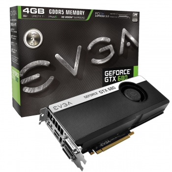 Placa Video EVGA nVidia GeForce GTX 680 4GB GDDR5 256bit PCI-E x16 3.0 HDMI 2x DVI DisplayPort 04G-P4-2686-KR