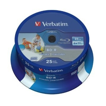 VERBATIM BD-R SL 256GB 6X INK 25PK SP