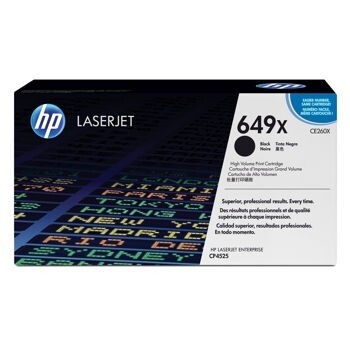 Cartus Toner HP Nr. 649X Black 17000 Pagini for Color LaserJet CP4525DN, CP4525N, CP4525XH CE260X