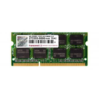 Memorie RAM Laptop SO-DIMM Transcend Apple 4GB DDR3 1333MHz CL9 TS4GAP1333S