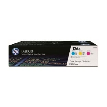 Pachet Cartus Toner HP Nr. 126A Color Tri-Pack 3x1000 Pagini for LaserJet Pro 100 M175A, 100 M175NW, CP1025, CP1025NW, M275 CF341A