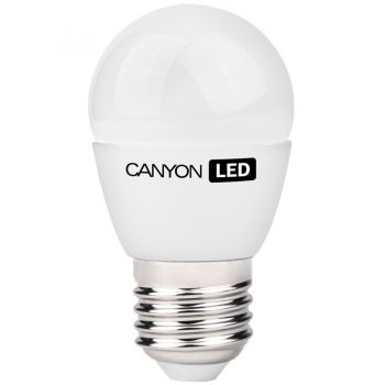 CANYON PE27FR6W230VW LED lamp, P45 shape, milky, E27, 6W, 220-240V, 150Â°, 470 lm, 2700K, Ra>80, 50000 h