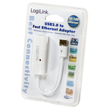 LogiLink USB 2.0 to Fast Ethernet Adapter UA0144A