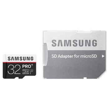 Card Memorie MicroSDHC Samsung PRO Plus 32GB Clasa 10 UHS-I U3 + adaptor SD MB-MD32DA/EU