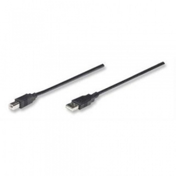 Cablu USB Manhattan A Male B Male 3 m Negru 333382