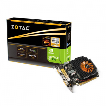 Placa Video Zotac nVidia GeForce GT 730 2GB GDDR3 128 bit PCI-E x16 3.0 DVI HDMI ZT-71103-10L