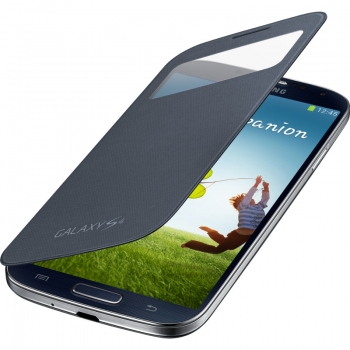 Husa Samsung for Galaxy S4 i9500 S-View Cover Black EF-CI950BBEGWW