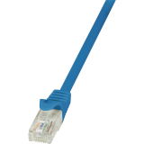Cablu UTP LOGILINK Cat5e, cupru-aluminiu, 3 m, albastru, AWG26, CP1066U