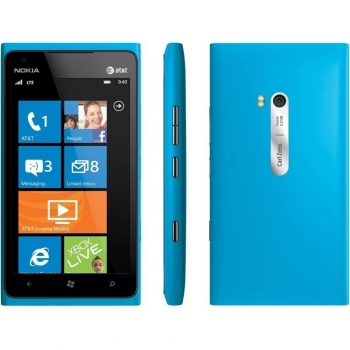 Telefon Mobil Nokia Lumia 900 Cyan 3G 4.3" 480 x 800 AMOLED Gorilla Glass Scorpion 1.4GHz memorie interna 16GB Windows 7.5 Phone Mango NOK900CY