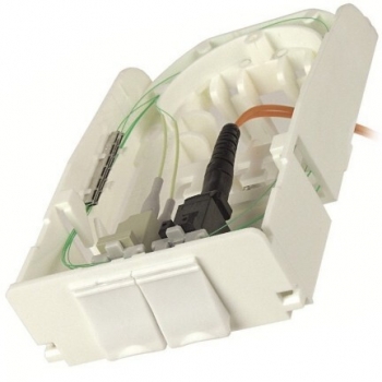 LANmark-OF 45 x 45 Splicing Outlet 2 Snap-In White