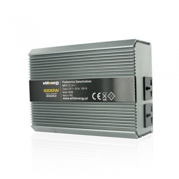 Whitenergy invertor DC/AC de la 24V DC la 230V AC 1000W, 2 receptacule AC