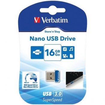 VERBATIM 98709 USB DRIVE 3.0 NANO 16GB VERBATIM 98709 USB DRIVE 3.0 NANO 16GB