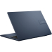 Laptop ASUS 15.6'' Vivobook 15 F1504VA, FHD, Procesor Intel Core i3-1315U (10M Cache, up to 4.50 GHz, with IPU), 8GB DDR4, 512GB SSD, Intel UHD, No OS, Quiet Blue F1504VA-BQ150