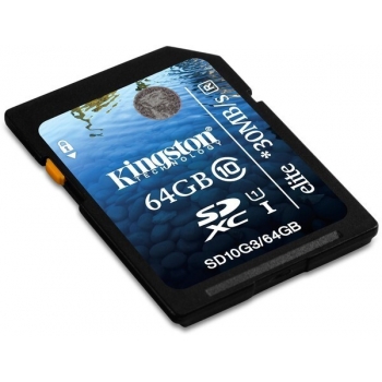 Card Memorie SDXC Kingston 64GB Clasa de viteza 10 SD10G3/64GB