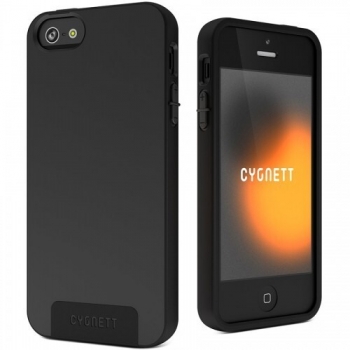 Husa Cygnett Black SecondSkin Silicone pentru iPhone 5 Black CY0852CPSEC