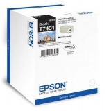 EPSON T7431, INK CARTRIDGE BLACK FOR WP-M400/M500, C13T74314010