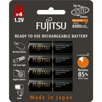 Fujitsu Black R6/AA 2450 mAh - 4 buc. blister HR-3UTHCEX-4B