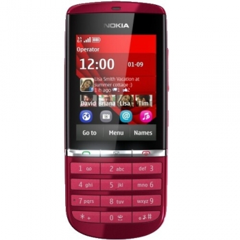 Telefon Mobil Nokia Asha 300 Red TFT resistive touchscreen 3G NOK300