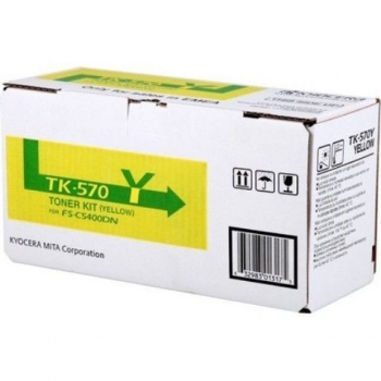 Cartus Toner Kyocera TK-570Y Yellow 12000 Pagini for Kyocera Mita FS-C5400DN