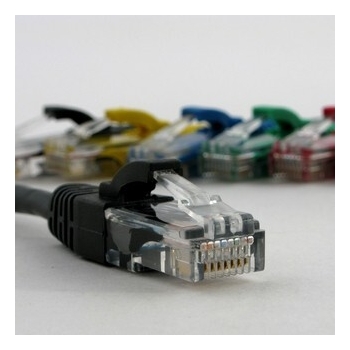 Netrack patch cable RJ45, snagless boot, Cat 5e UTP, 0.5m black