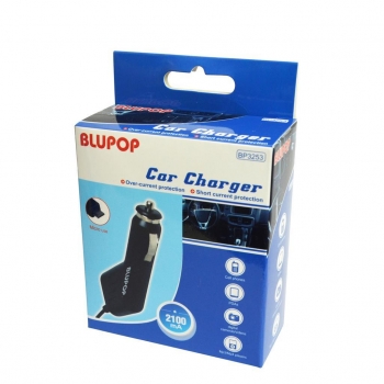 BLUPOP Incarcator de masina micro USB, 2,1A, DC 12-24V BP3253 negru