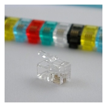 Netrack telephone plug RJ9/RJ10, 4p4c (100 pcs.)