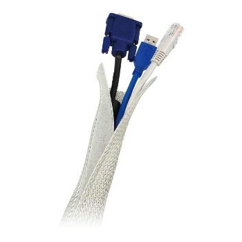 LOGILINK - Organizator flexibil cabluri, gri