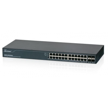 AirLive 20 ports 10/100/1000Base-T and 4-Port UTP/SFP Combo Web Smart Switch