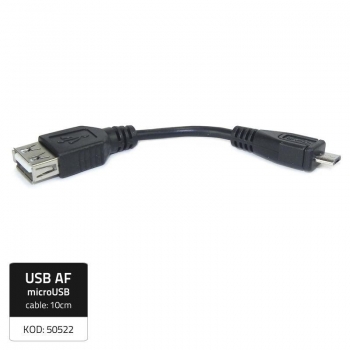 Qoltec Cable USB 2.0 Female/ Micro USB Male