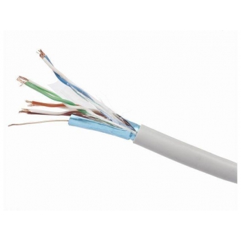 Gembird FTP stranded cable, cat. 5e, CCA 100m, gray