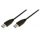 LOGILINK - Cablu USB3.0 tip A tata la tip A tata, 3 m, negru