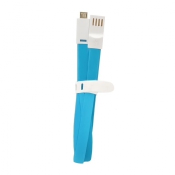 Qoltec USB Cable A male / Micro USB male | FLAT | 1.0m