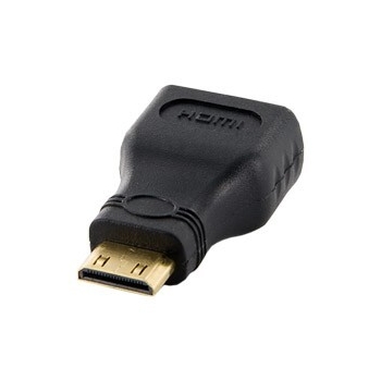 Adaptor 4World mini HDMI tip C [M] > HDMI [F], negru