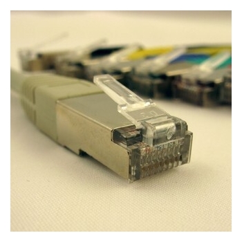 Netrack patch cable RJ45, snagless boot, Cat 5e FTP, 5m grey