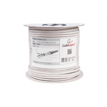 Gembird FTP solid CCA cable, cat. 5e, 100m, grey