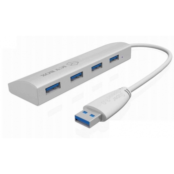 USB Hub Icy Box 4xUSB3, Silver