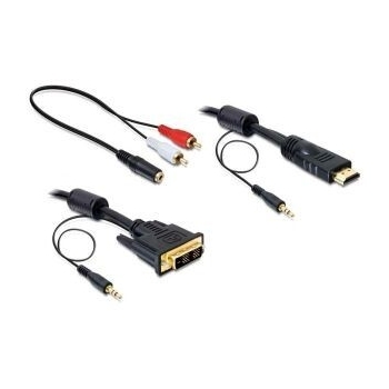 Delock DVI(M) -> HDMI(M) 2M cable + Audio (Jack 3,5mm)