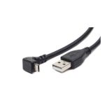 Gembird micro USB cable 2.0 AM-MBM5P 1.8M angled 90'' black Gembird micro USB cable 2.0 AM-MBM5P 1.8M angled 90'' black