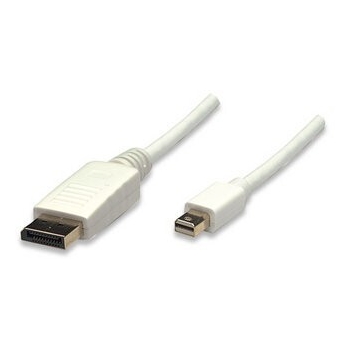 Manhattan cablu monitor Mini DisplayPort la DisplayPort, M/M, alb, 1m