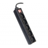 Tracer unitate de distributie de alimentare 5 m Patrol, negru (5 prize)