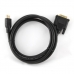 Gembird HDMI to DVI male-male cable with gold-plated connectors, 0.5m, bulk pack