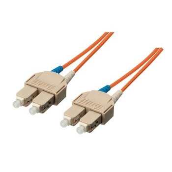 Equip fibre optic patchcable SC-SC duplex MM 50/125 OM2 orange LSOH 5m